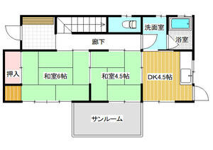 1F間取りの画像です